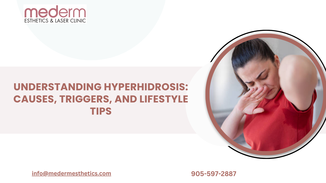 Hyperhidrosis treatment session for excessive underarm sweating